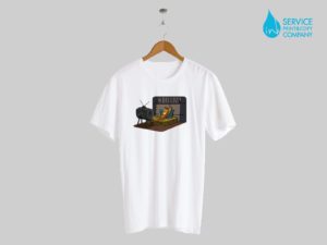 Print on short sleeves t-shirts (White)